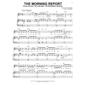 The Morning Report (from The Lion King: Broadway Musical)